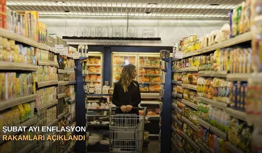 Şubat ayı enflasyon rakamları açıklandı