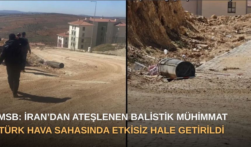 MSB: İran’dan Ateşlenen Balistik Mühimmat Türk Hava Sahasında Etkisiz Hale Getirildi
