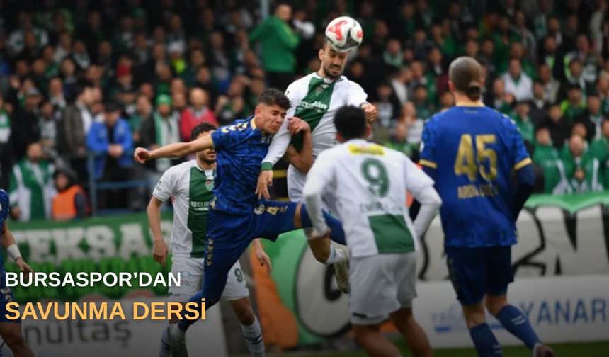 Bursaspor’dan savunma dersi