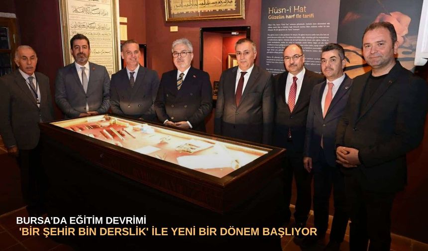 Bursa’da eğitim devrimi: 'Bir Şehir Bin Derslik' ile yeni bir dönem başlıyor