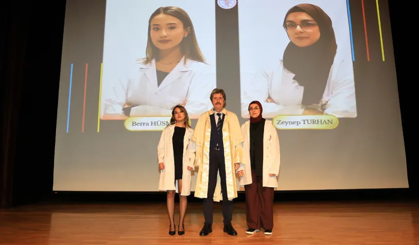 Bursa'da geleceğin veteriner hekimleri beyaz önlüklerini giydi