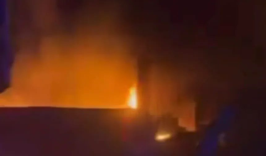 Bursa’da tekstil atölyesi alevlere teslim oldu!