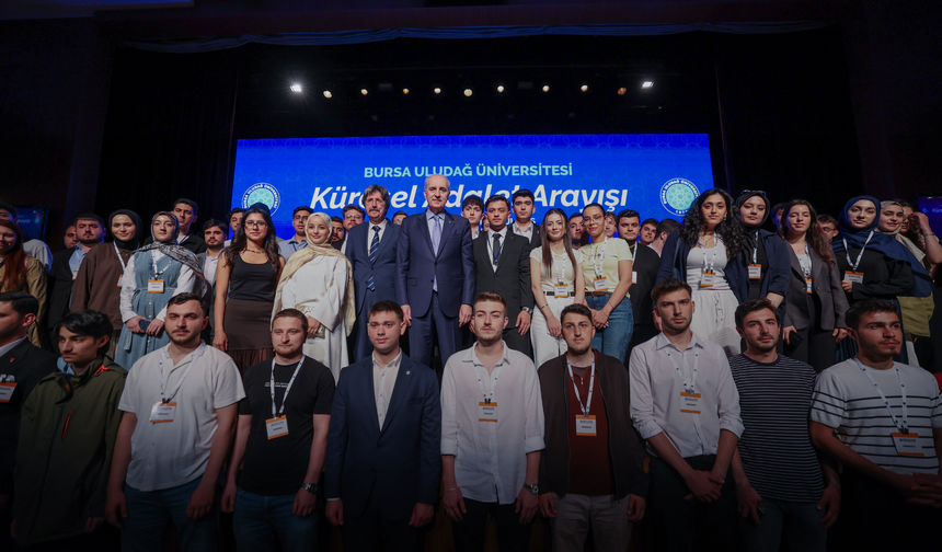 TBMM başkanı kurtulmuş BUÜ’de "küresel adalet" vurgusu