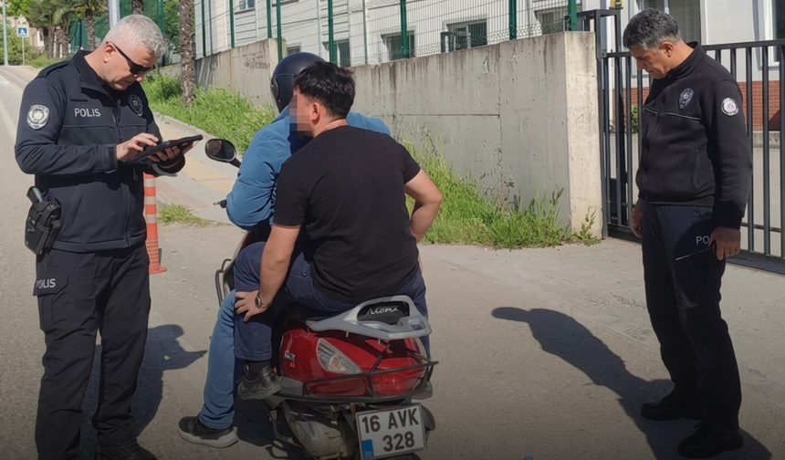 Orhangazi'de okul çevrelerine güvenlik kalkanı: Her nokta tek tek kontrol edildi
