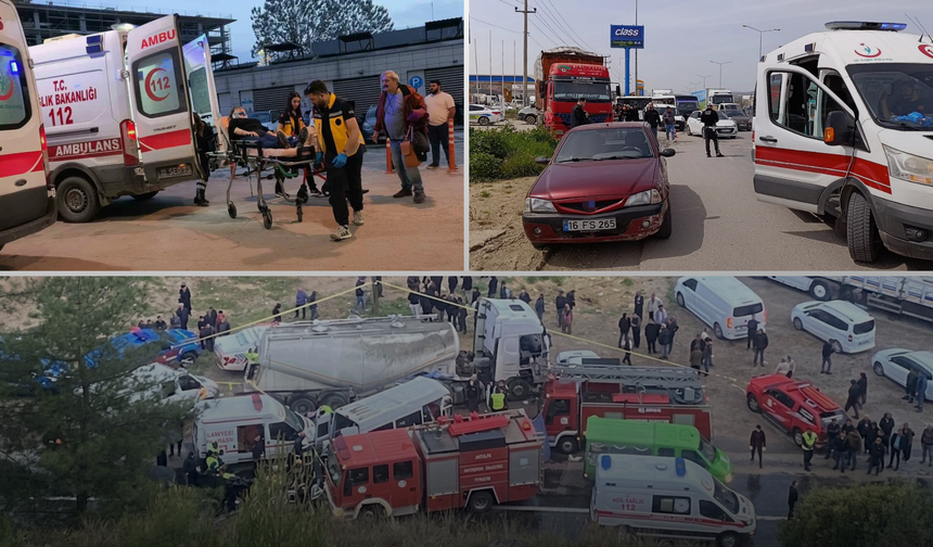 Bursa yollarında korkutan tablo 14 kişi hayata veda etti