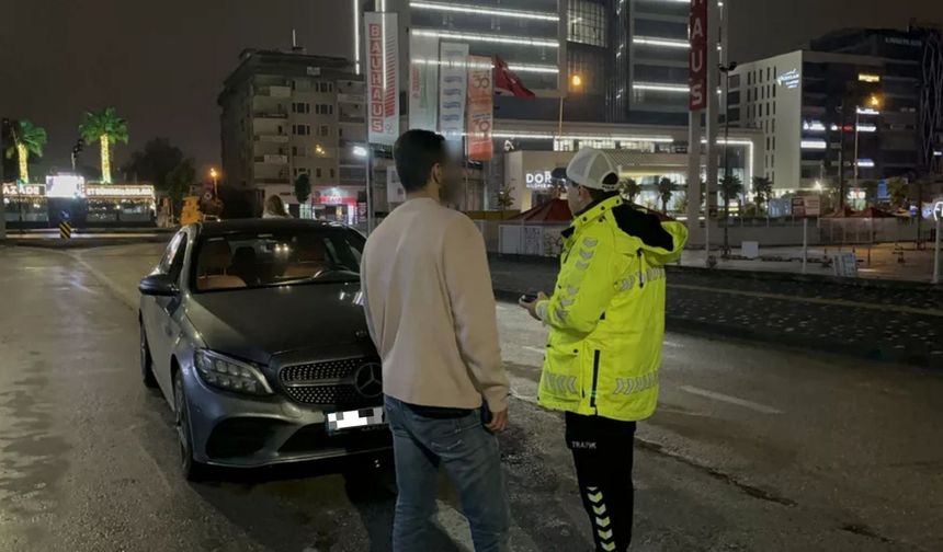 Bursa'da trafik denetiminde gündem olan o anlar!