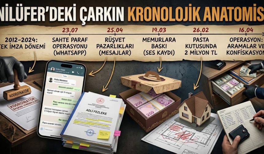 Bursa’da itiraflar, şifreli mesajlar ve belgeler: Nilüfer’deki çarkın kronolojik anatomisi