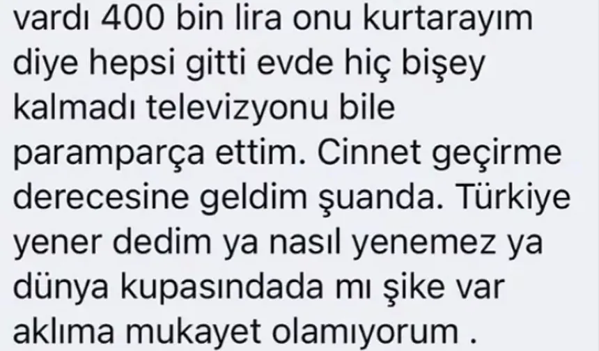 Milli Maçta 1 Milyonluk Hüsran: "Borçlarımı Kapatmak İsterken Her Şeyimi Kaybettim!"