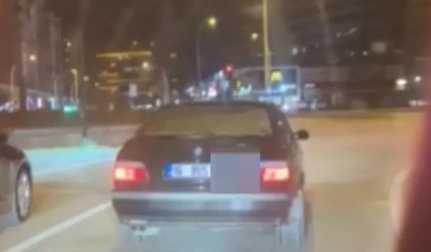 Bursa’da saniyelerle kurtarılan facia! Drift yapan araç ortalığı karıştırdı