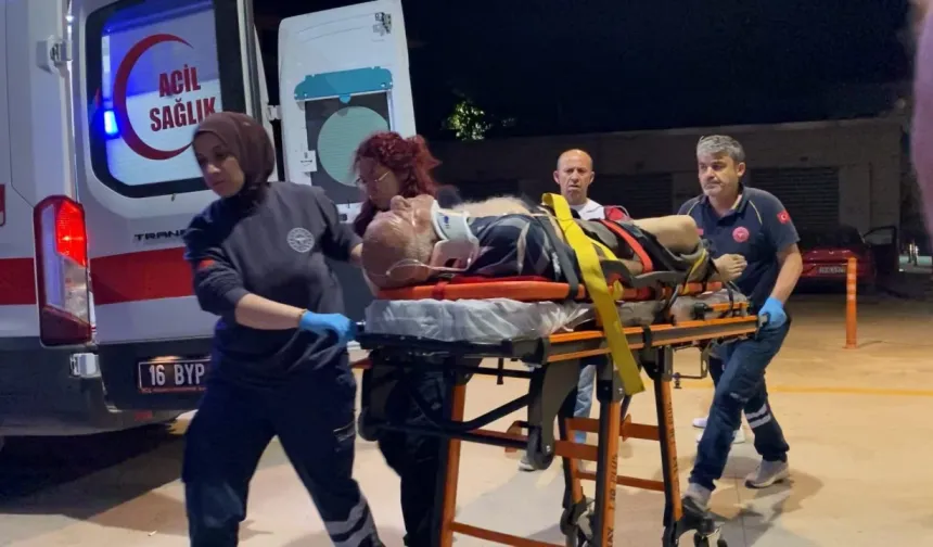 Bursa'da arazi yolunda talihsiz kaza! Sürücü ağır yaralandı