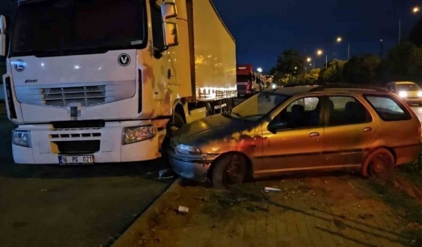 Bursa'da kaza sonrası şaşırtan sahne