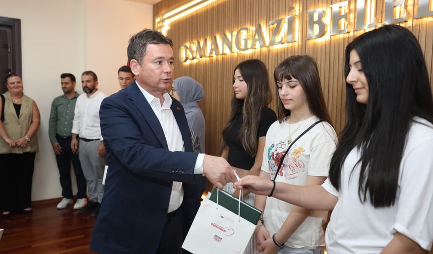 Osmangazi'nin LGS gururu Başkan Aydın'la buluştu