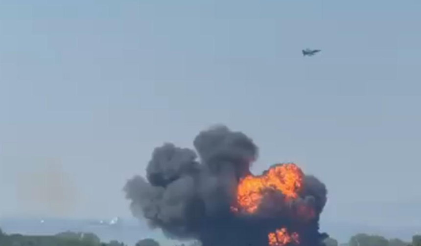 Yalova’da F16 savaş uçağı düştü! Bölgeden dumanlar yükseldi
