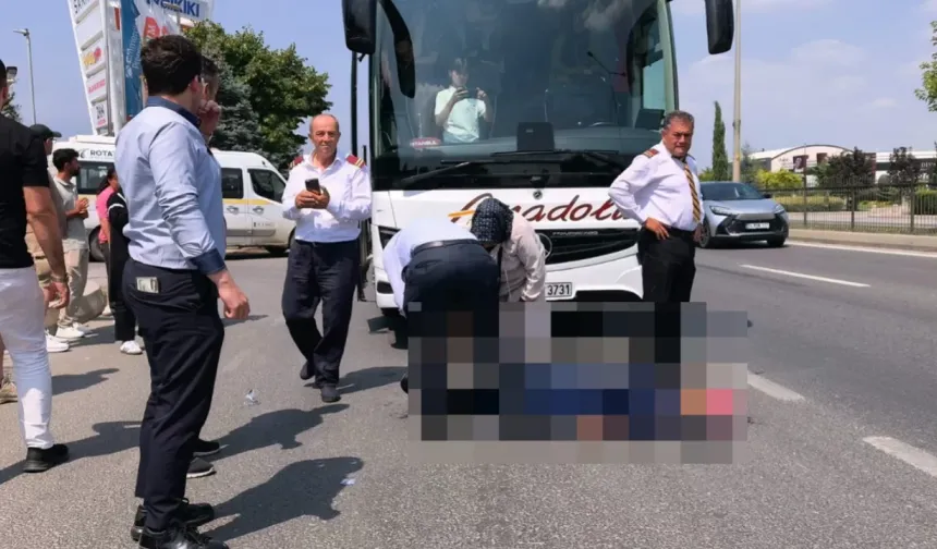 Bursa'da yolcu otobüsü yayaya çarptı! Kadın ağır yaralandı