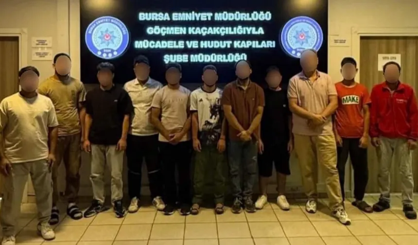 Bursa’da kaçak işçi operasyonu! 11 yabancı uyruklu yakalandı