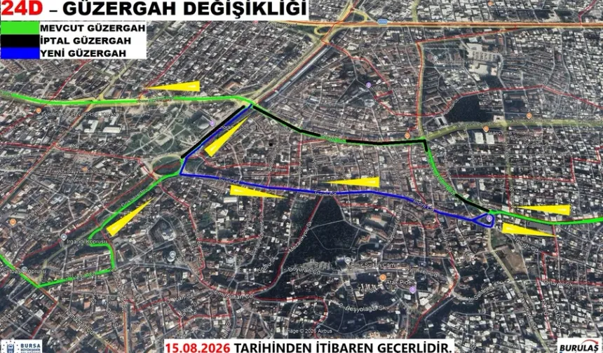 Bursa'da 24/D hattını kullananlar dikkat!