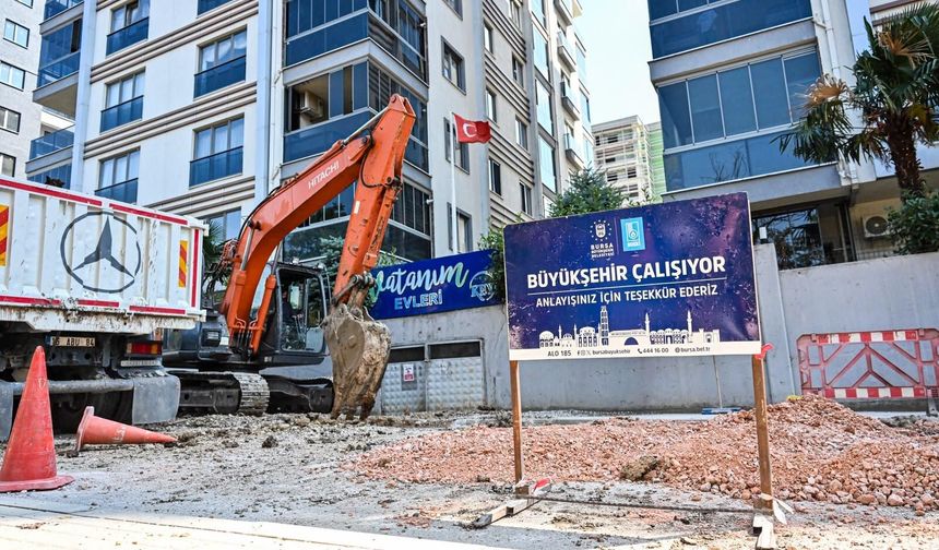 Bursa’da yağış öncesi kritik hamle! O caddeye yeni hat yapıldı