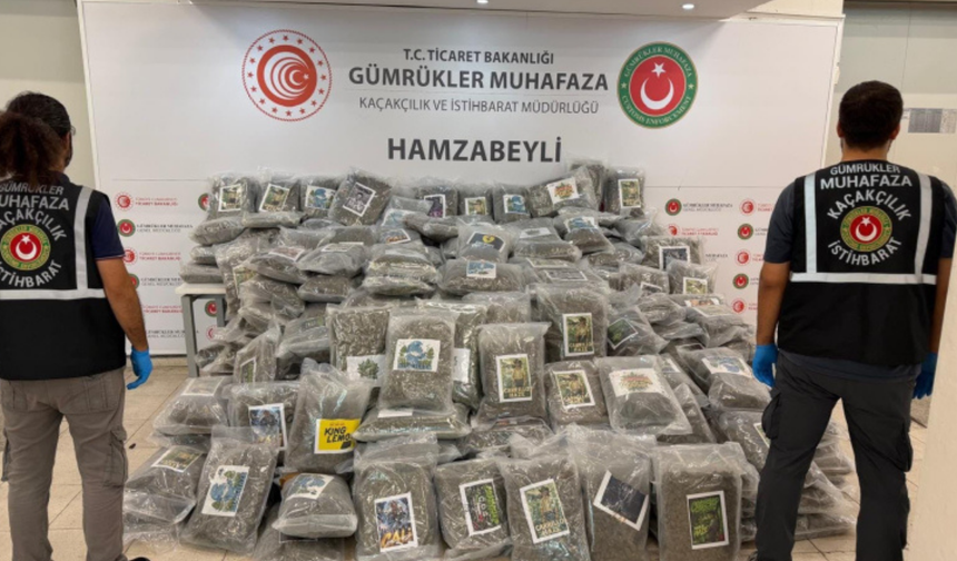Bursa’ya giden araç X-ray’e takıldı! 288 kilo uyuşturucu çıktı
