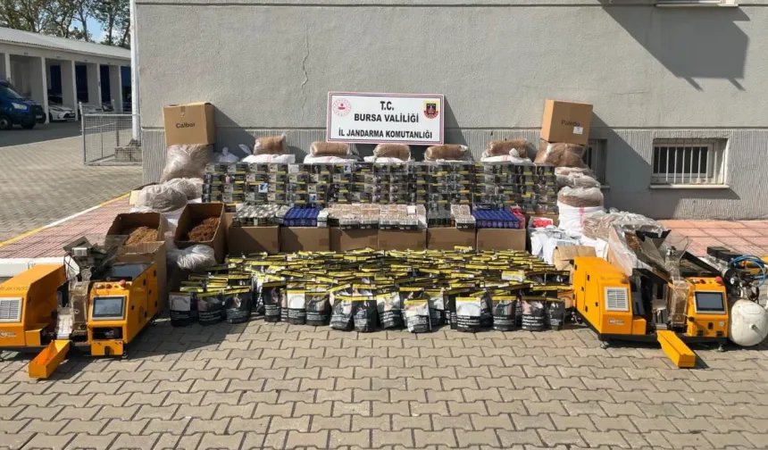 Bursa’da kaçak sigara operasyonu! 3,2 milyon TL’lik ürün ele geçirildi