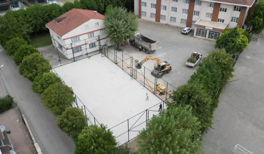 Bursa’da Fen Lisesi’ne 500 metrekarelik yeni spor sahası