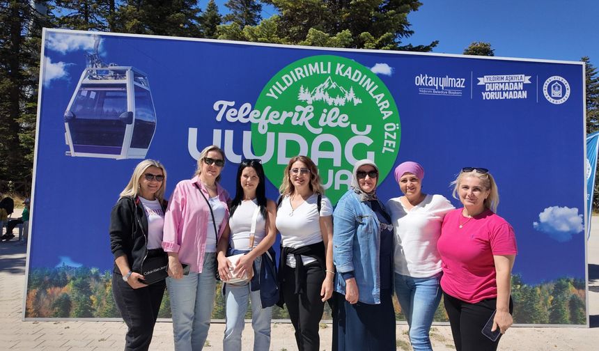 Bursa'da 10 bin kadın zirveye çıktı!