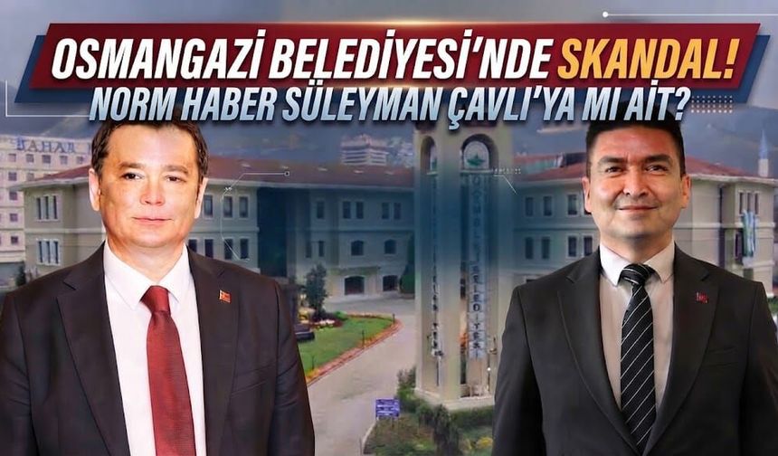 Bursa Osmangazi’de 170 bin TL tartışması! Basın müdürü parayı kendi şirketine mi aktarıyor?