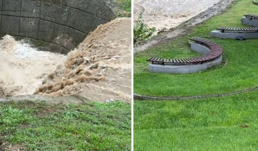 Bursa’da sağanak sonrası Kaplıkaya Deresi alarm verdi