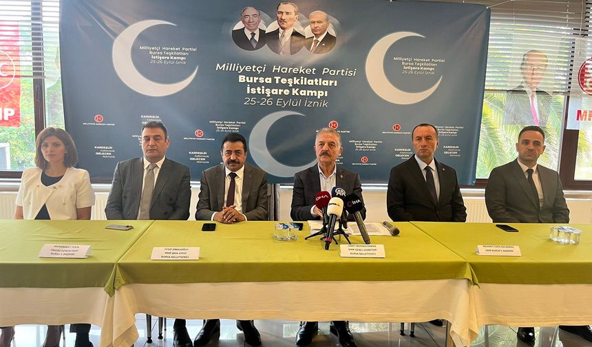 MHP Genel Sekreteri Büyükataman Bursa'da konuştu: "Kesinlikle af yok"