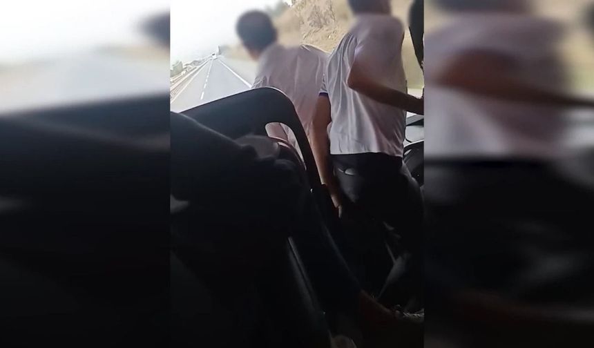 Bursa'ya gelen yolcu otobüsünde pes dedirten görüntüler!