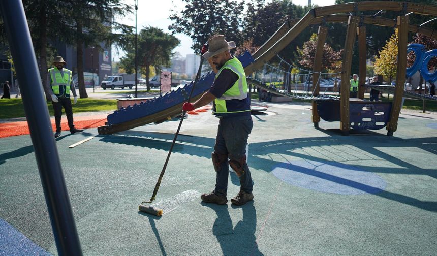 Bursa’da parkların çehresi değişiyor! Yıldırım’da renkli dokunuşlar