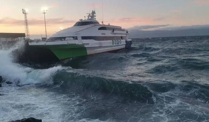 Deniz ulaşımına hava muhalefeti engeli! BUDO 8 seferini iptal etti