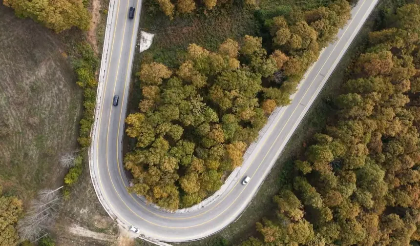Bursa Uludağ’ın sonbahar manzarası dronla görüntülendi